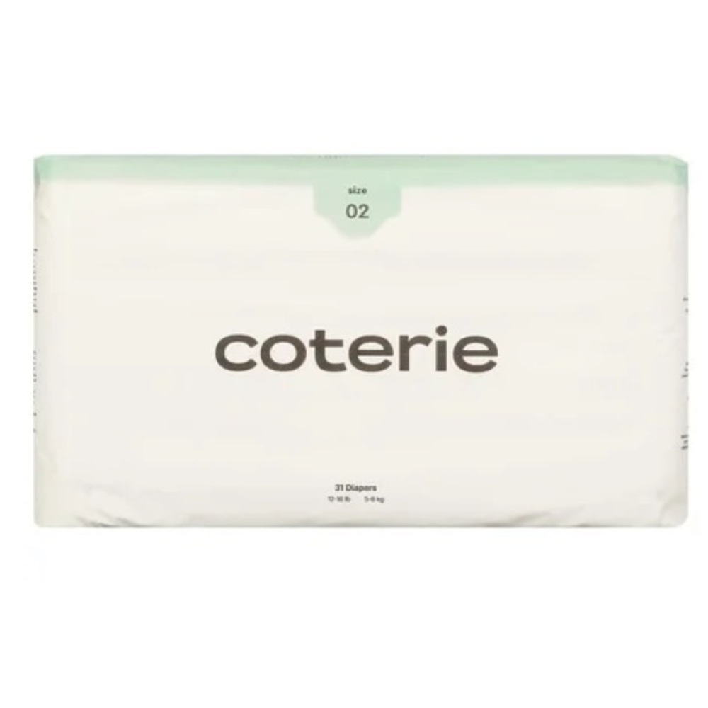 Coterie Diapers size 2 (3 packets) and size 3 (3 packets)